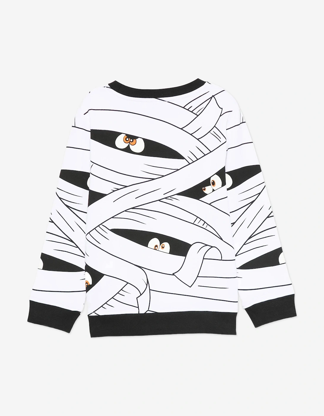 Boys Mummy AOP Sweatshirt in White
