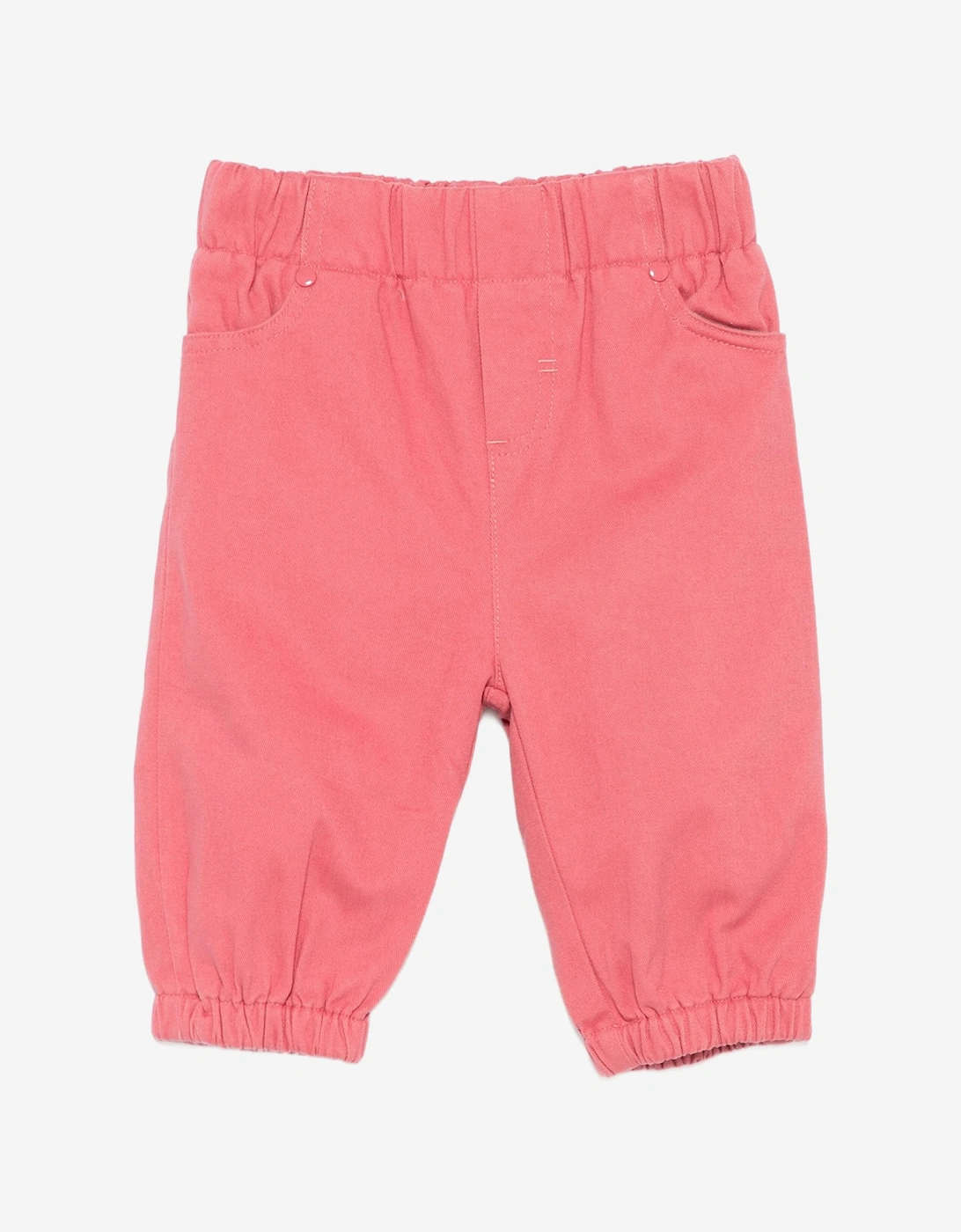 Baby Boys Cotton Twill Trousers in Red, 5 of 4