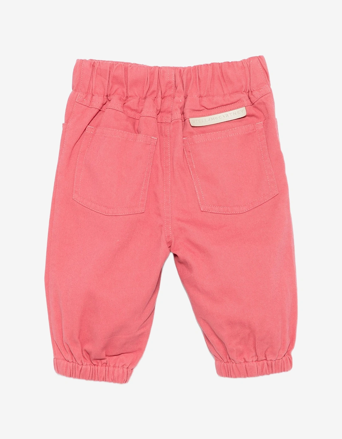 Baby Boys Cotton Twill Trousers in Red