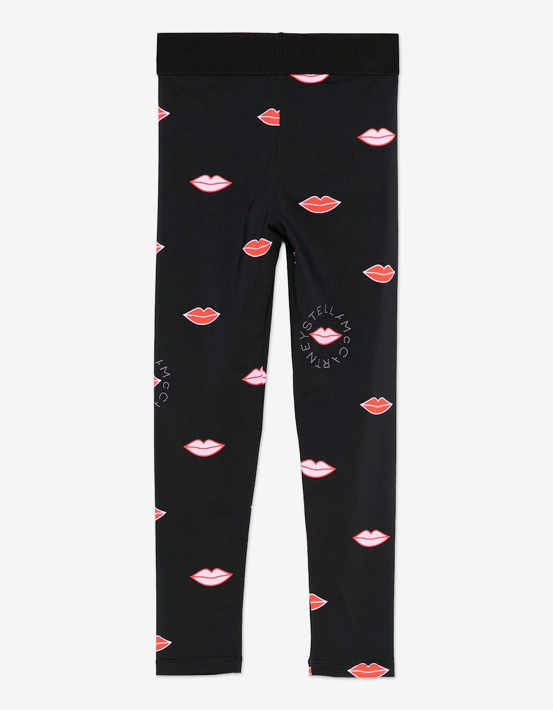 Girls Lips AOP Leggings in Black