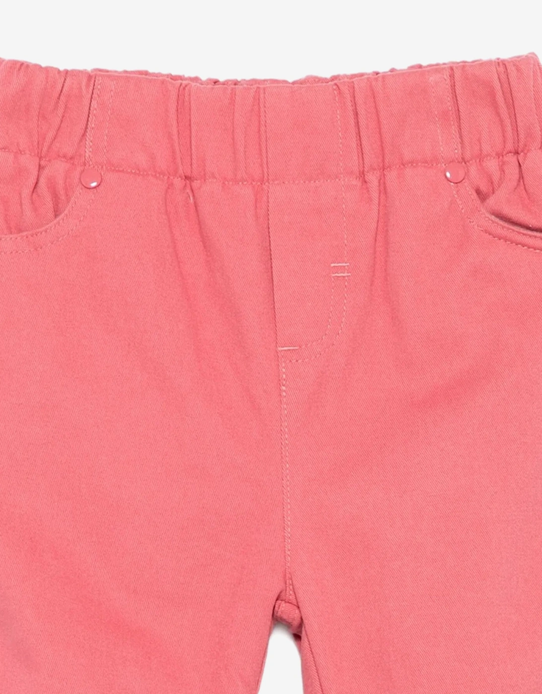 Baby Boys Cotton Twill Trousers in Red