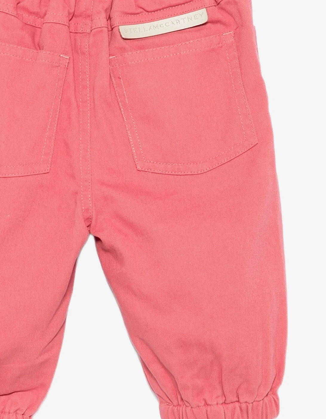 Baby Boys Cotton Twill Trousers in Red