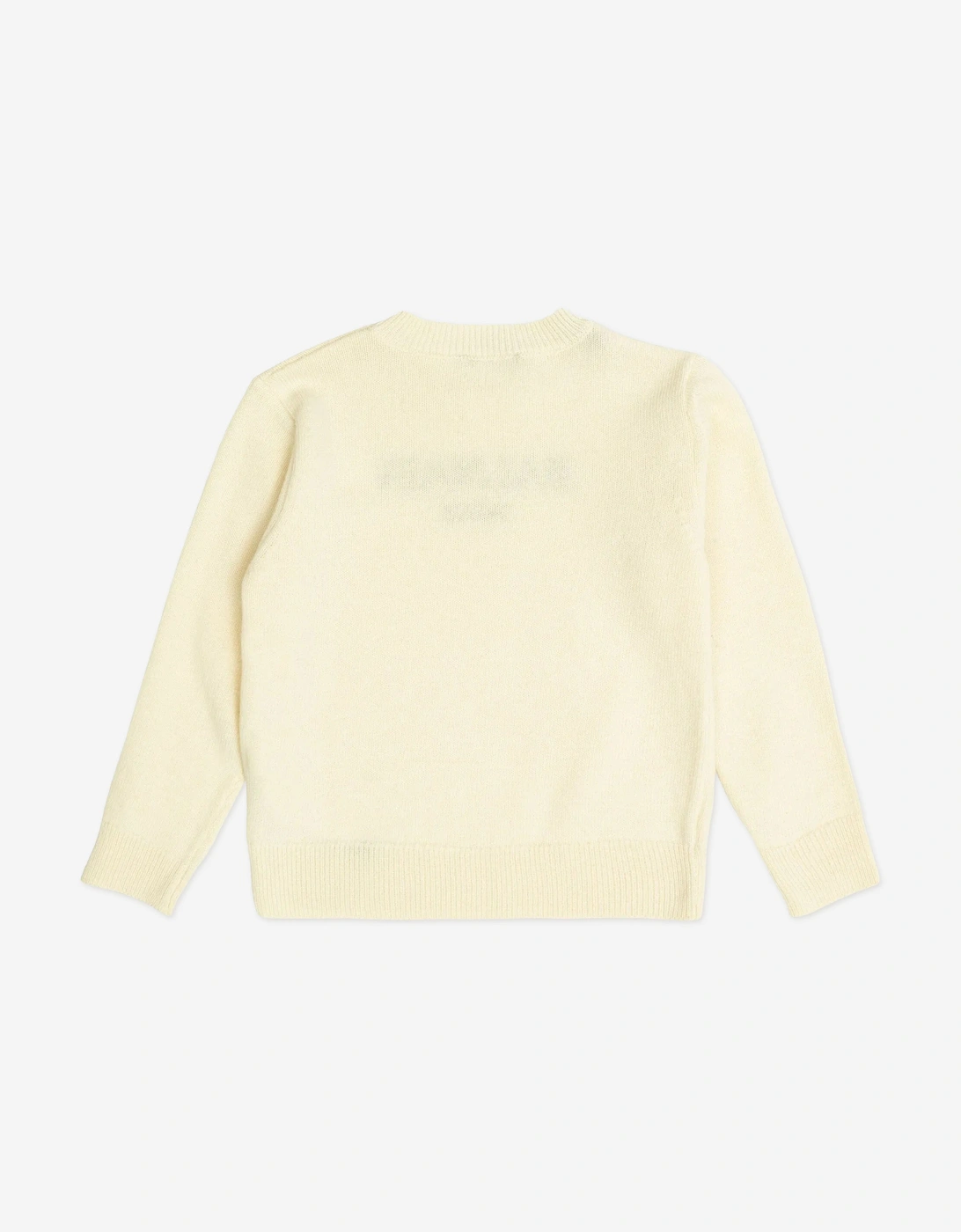 Kids Wool and Cashmere Logo Jumper in Ivory