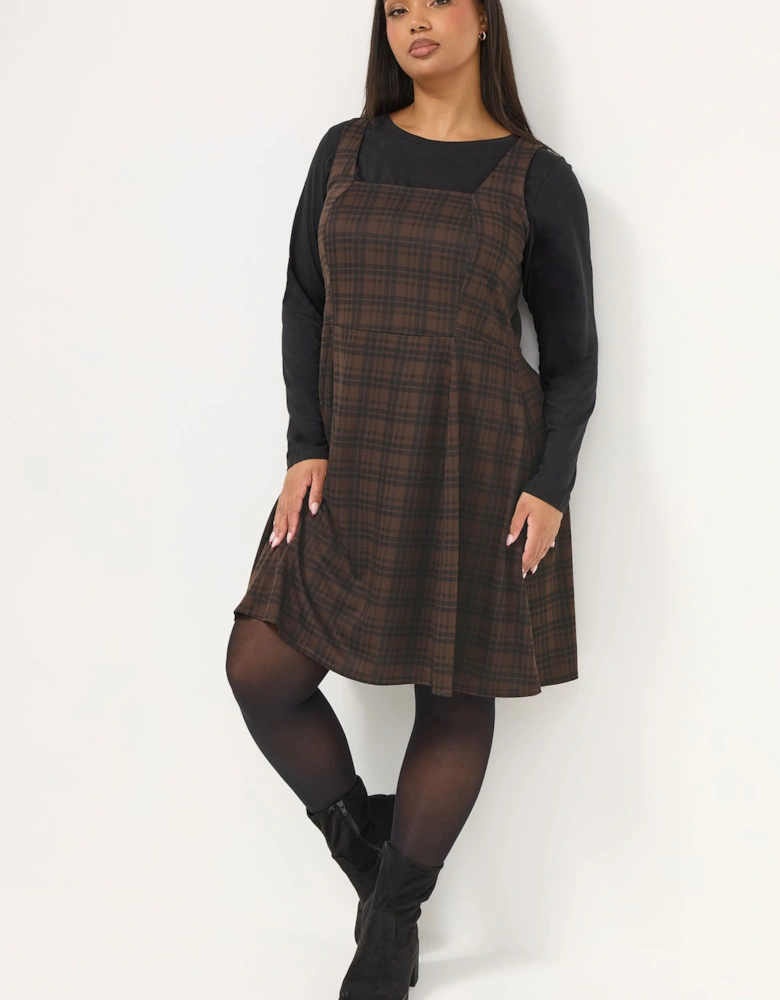 Check Pinafore Dress