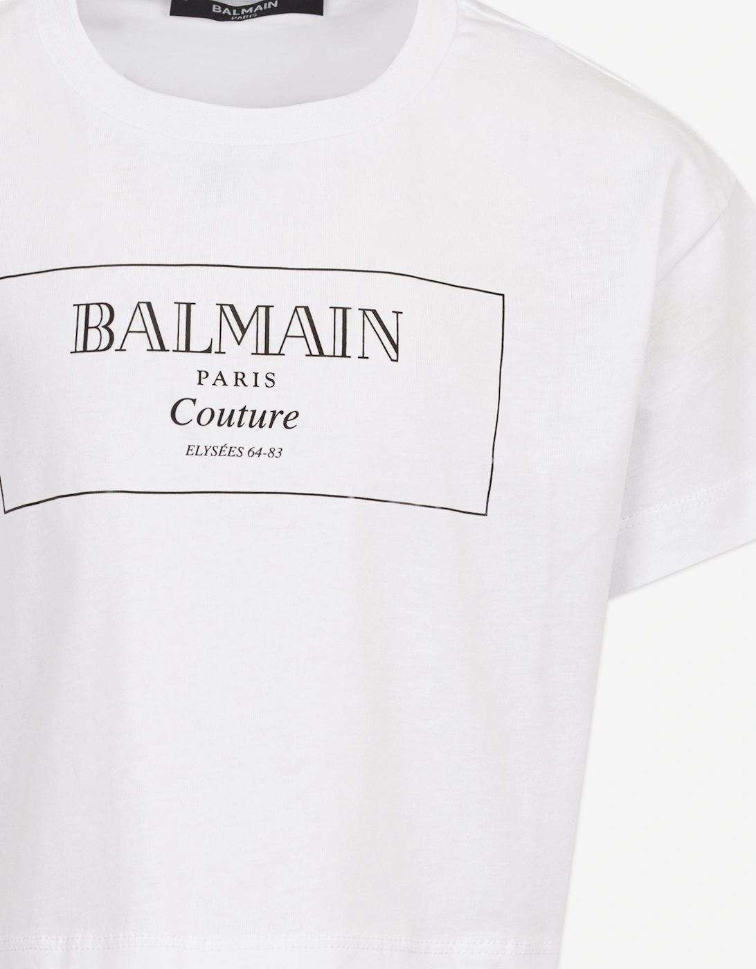 Girls Logo Print T-Shirt in White