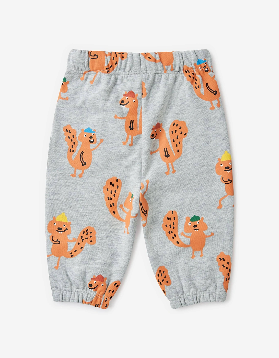 Baby Boys Squirrels AOP Joggers in Grey