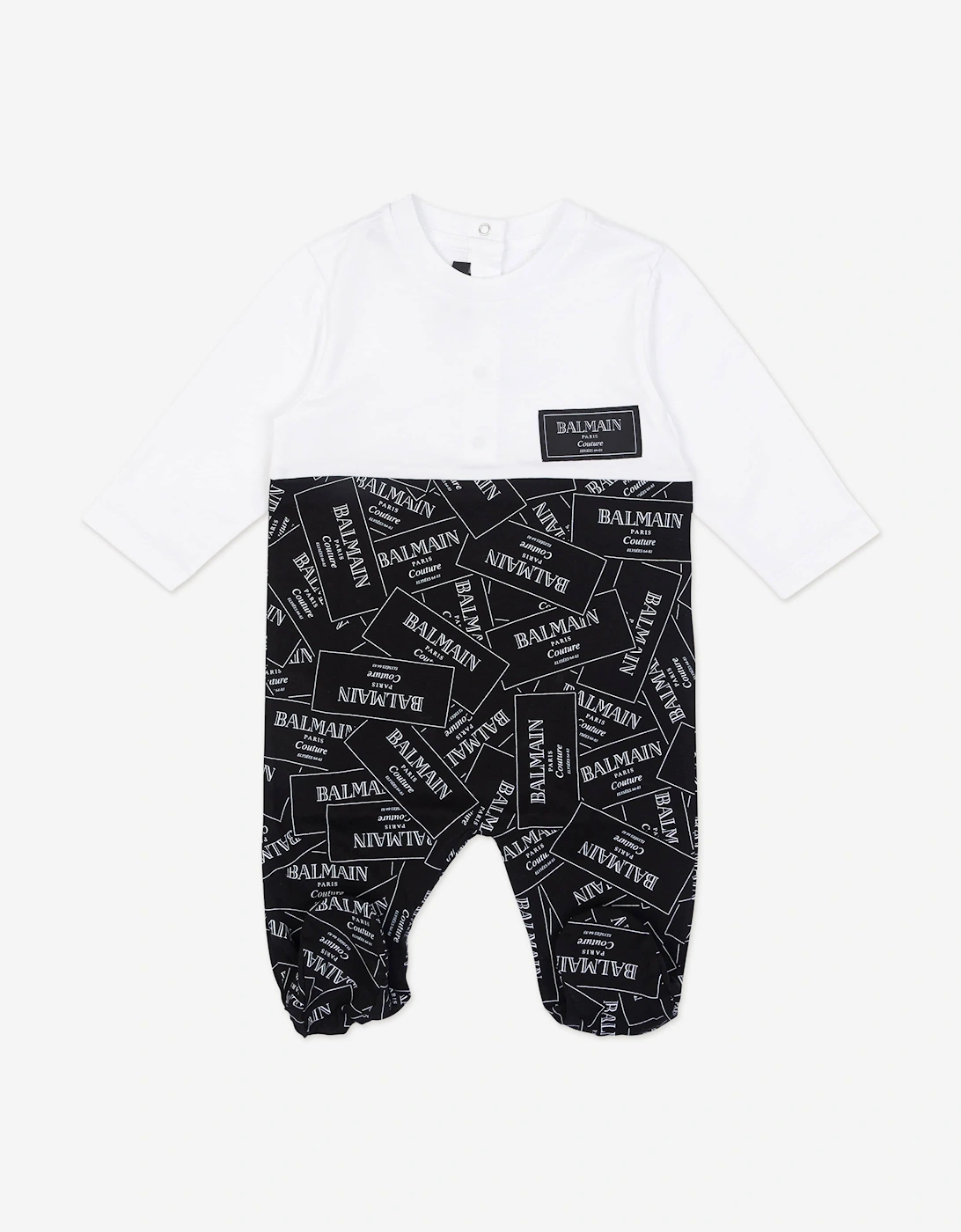 Baby Boys Logo Babygrow Set in Black