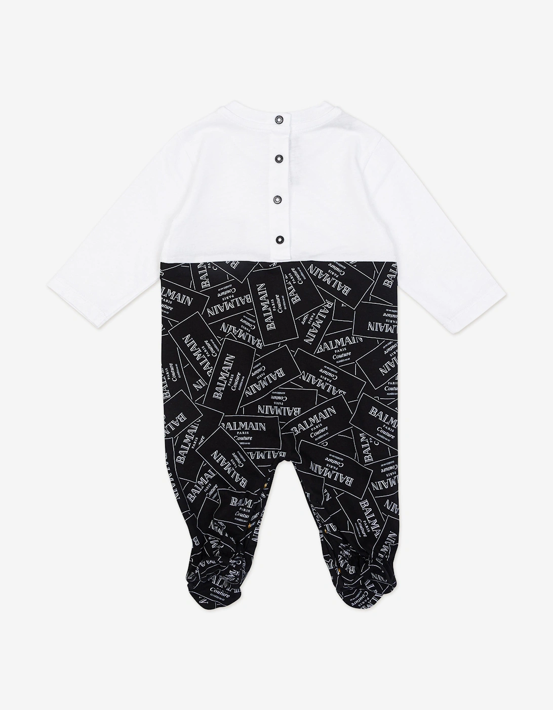 Baby Boys Logo Babygrow Set in Black