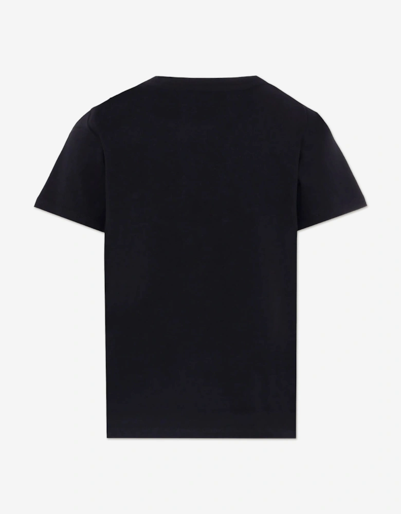 Kids Logo Print T-Shirt in Black