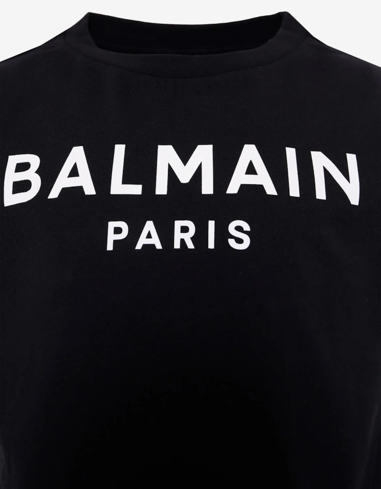 Kids Logo Print T-Shirt in Black