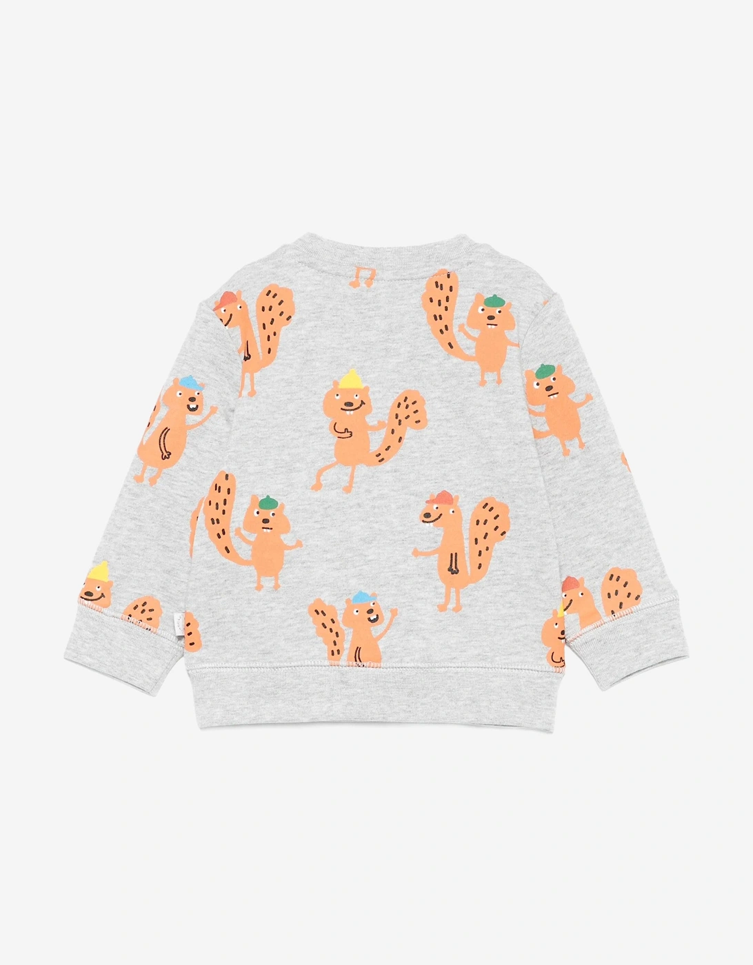 Baby Boys Squirrels AOP Sweatshirt in Grey