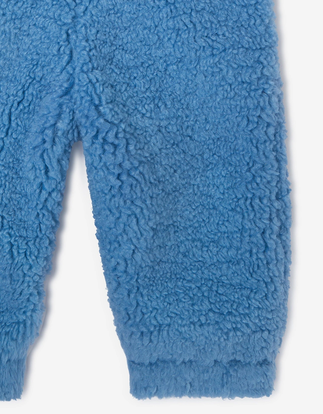 Baby Boys Teddy Fleece Dungarees in Blue