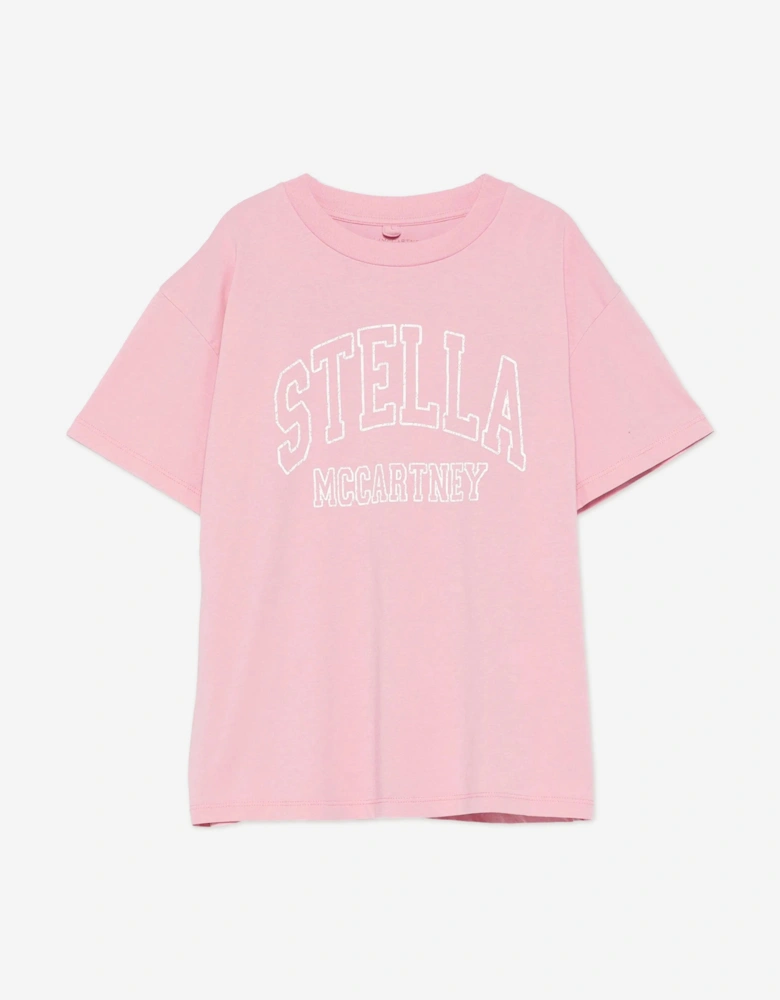 Girls Logo T-Shirt in Pink