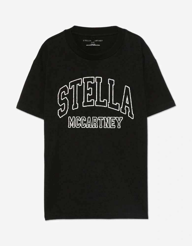 Girls Logo T-Shirt in Black