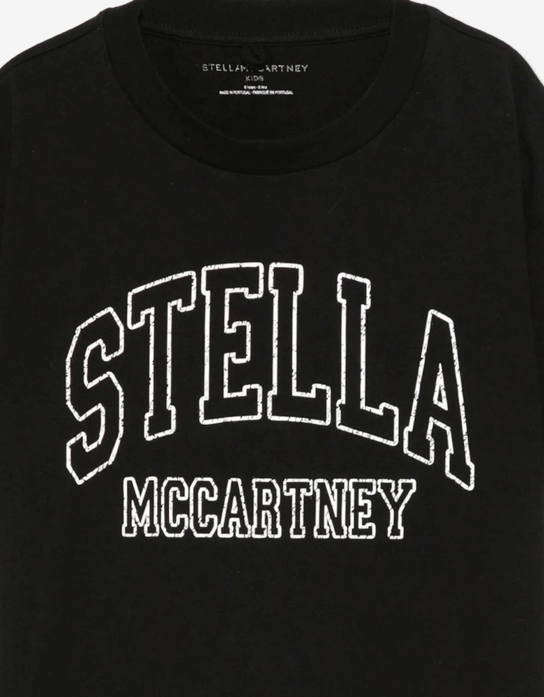 Girls Logo T-Shirt in Black