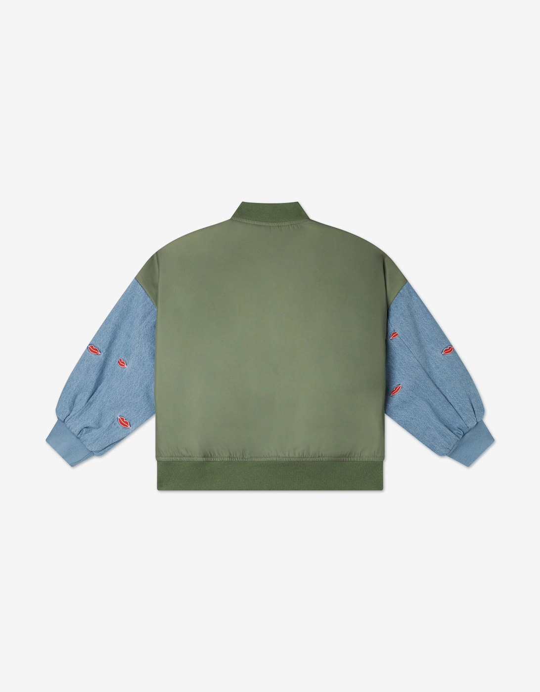 Girls Bomber Jacket in Green