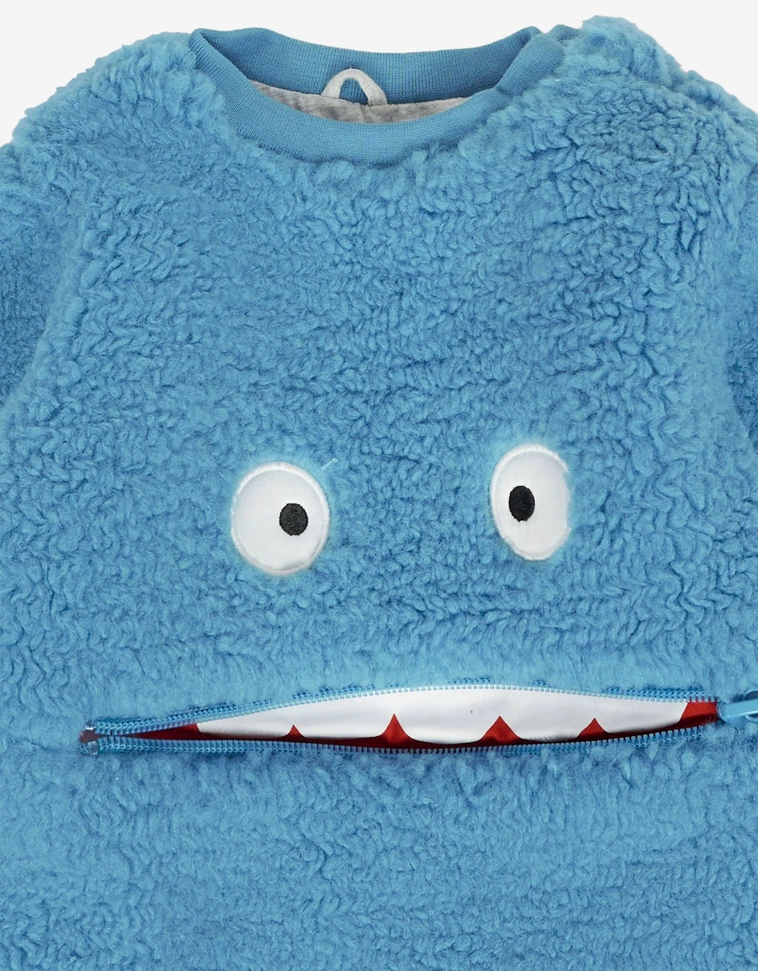 Baby Boys Teddy Fleece Sweatshirt in Blue