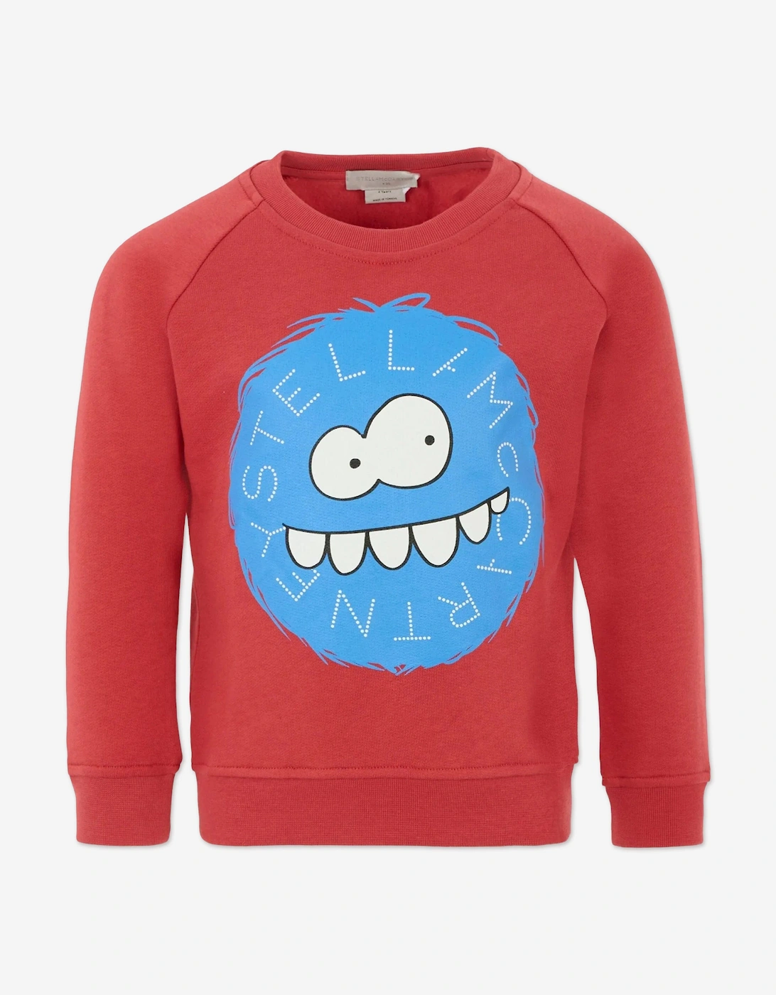 Boys Monster Logo Sweatshirt in Red, 5 of 4
