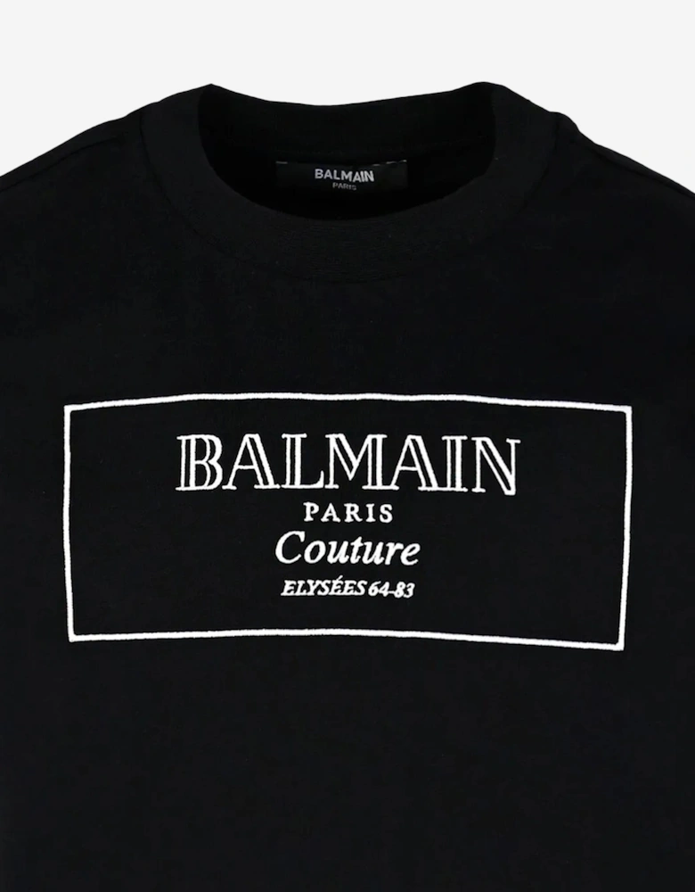 Kids Logo Print T-Shirt in Black