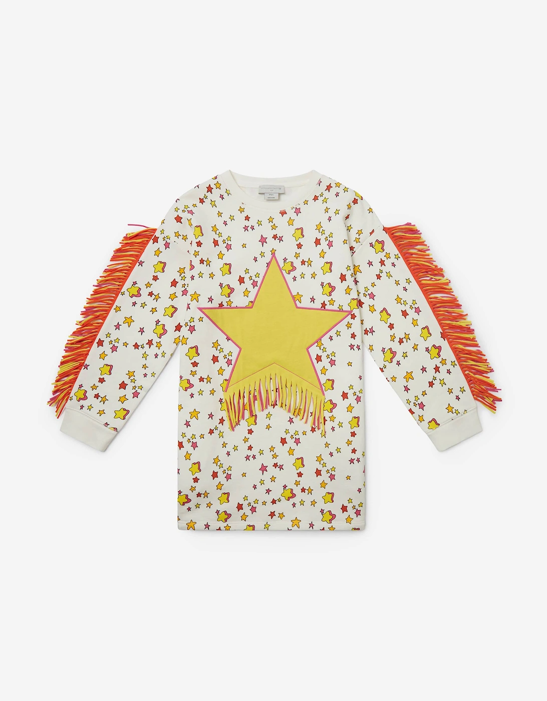 Girls Star Sweater Dress in Ivory, 5 of 4