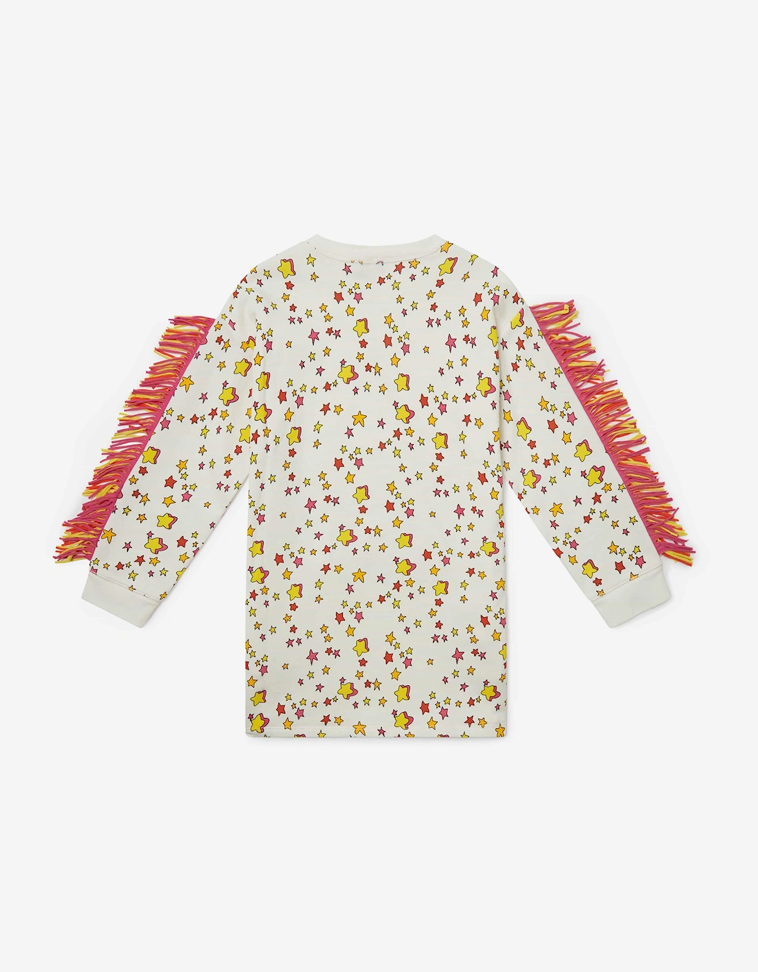 Girls Star Sweater Dress in Ivory