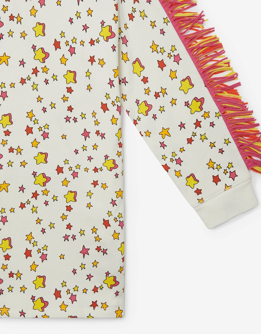 Girls Star Sweater Dress in Ivory