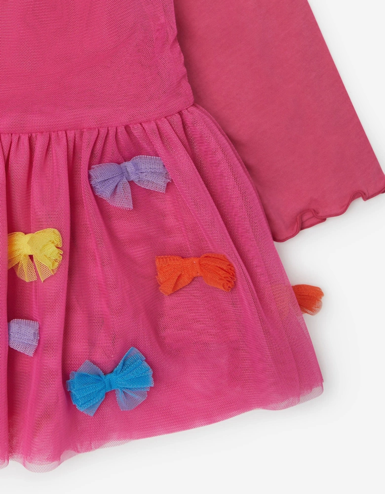 Baby Girls Bow Dress in Pink