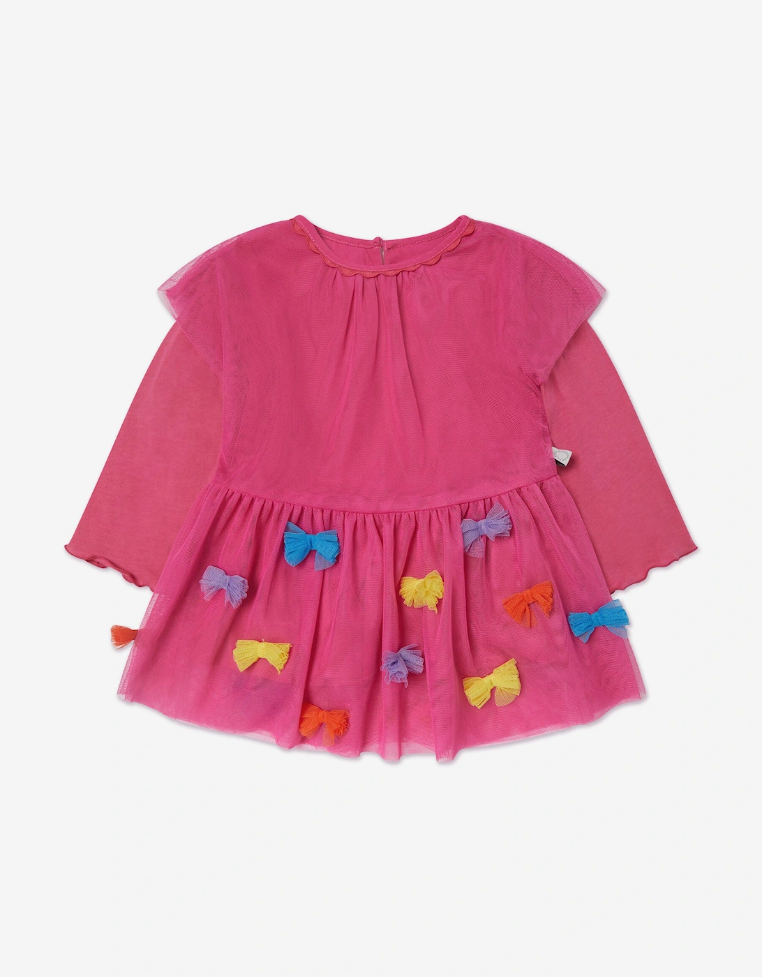 Baby Girls Bow Dress in Pink, 5 of 4