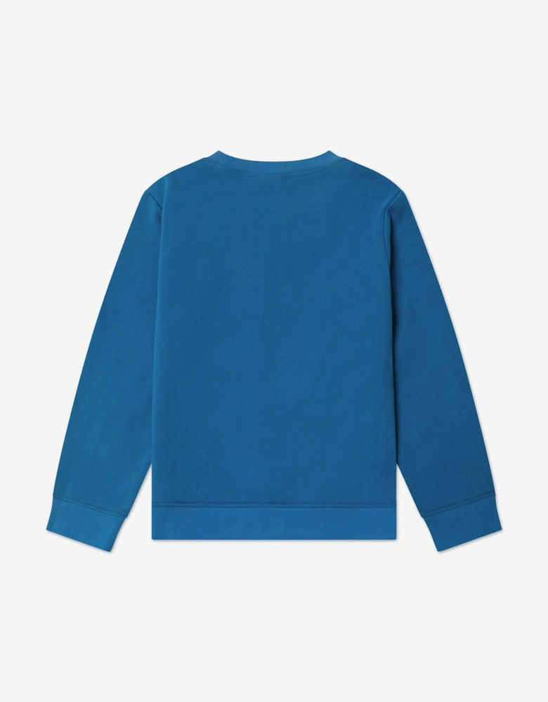 Boys Monster Sweatshirt in Blue