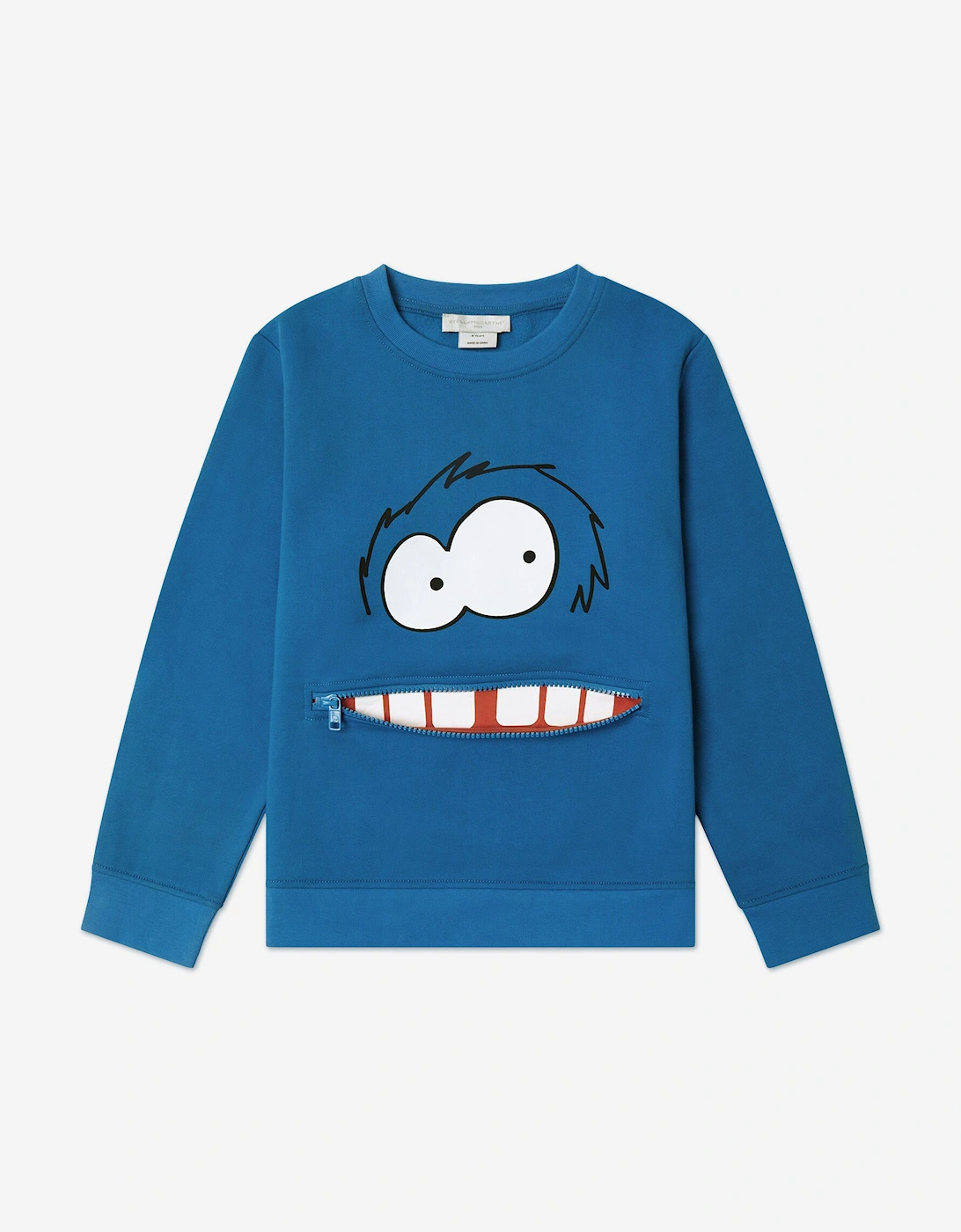 Boys Monster Sweatshirt in Blue, 5 of 4