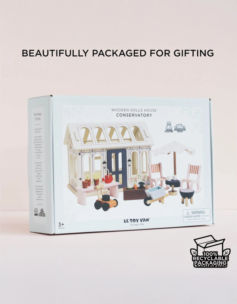 Dolls House Conservatory (W:31 x D:19.5 x H:23cm)