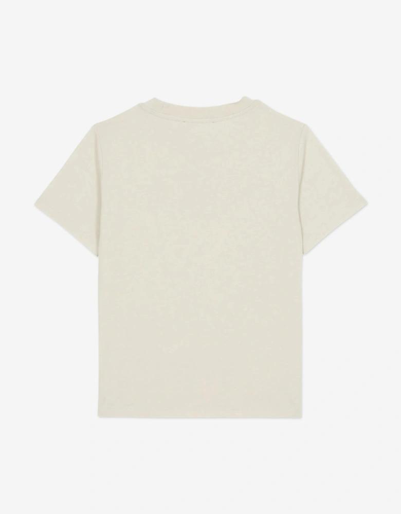 Boys Logo T-Shirt in Beige
