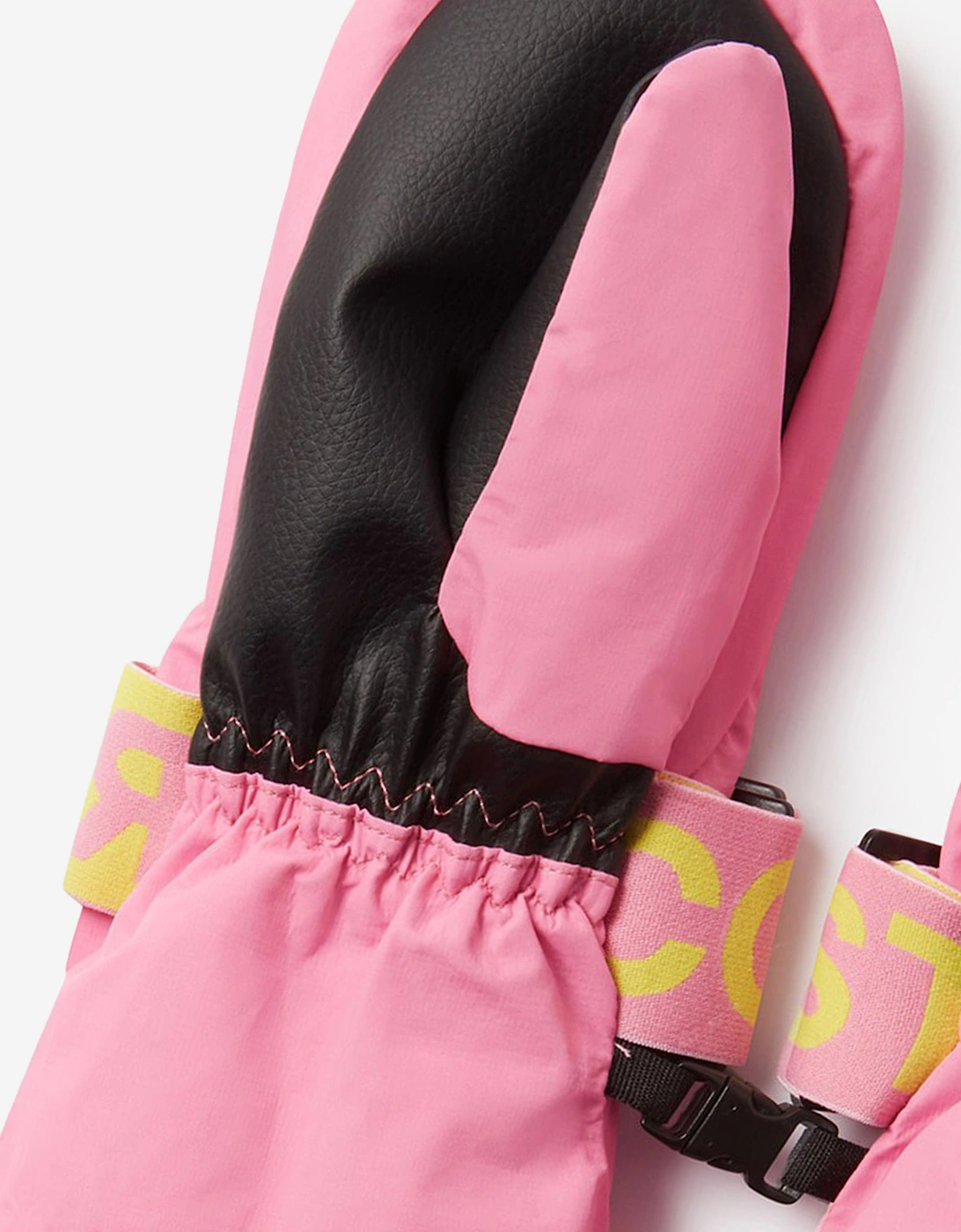 Girls Heart Ski Mittens in Pink