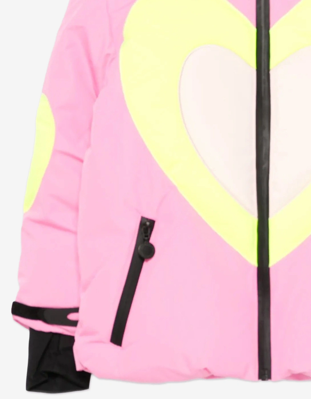 Girls Heart Ski Jacket in Pink