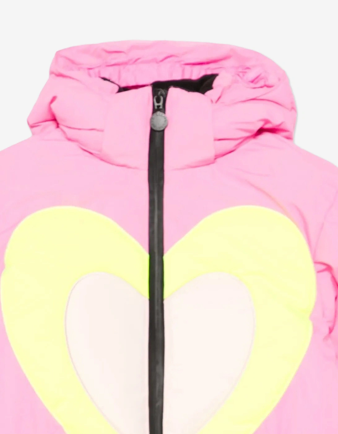 Girls Heart Ski Jacket in Pink