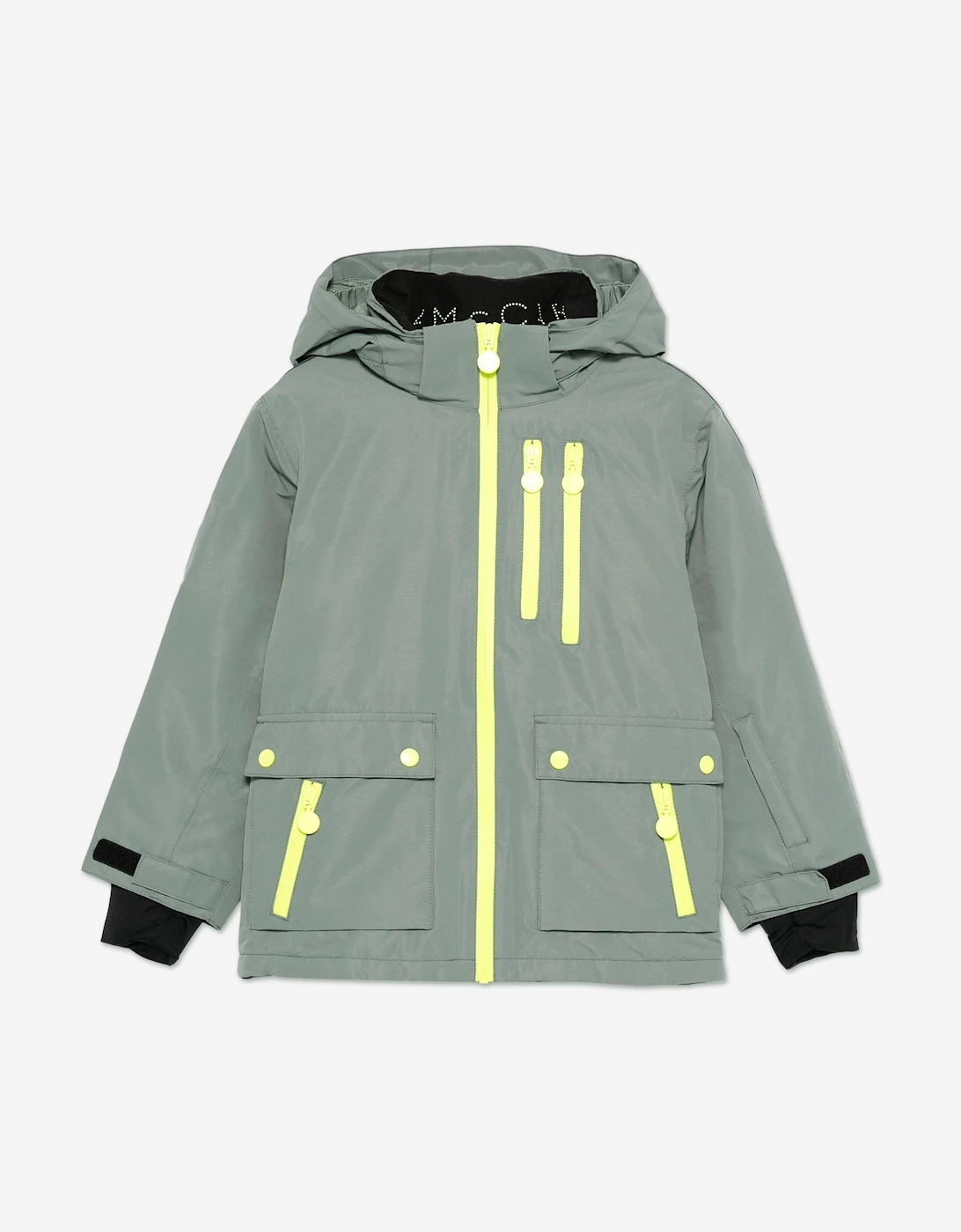Boy's Stella McCartney Boys Logo Ski Jacket in Green - Size: 8 years