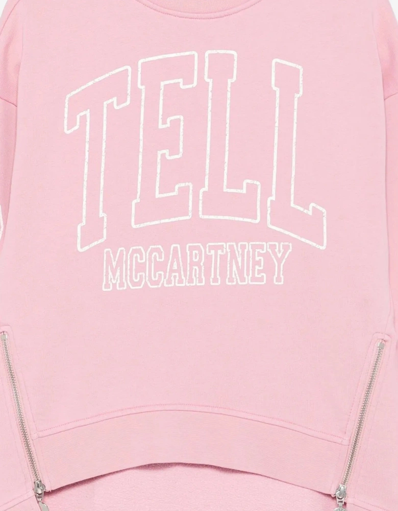 Girls Logo Sweatshirt in Pink