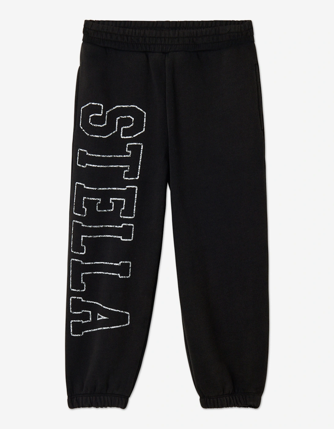 Girl's Stella McCartney Girls Logo Joggers in Black - Size: 12 years