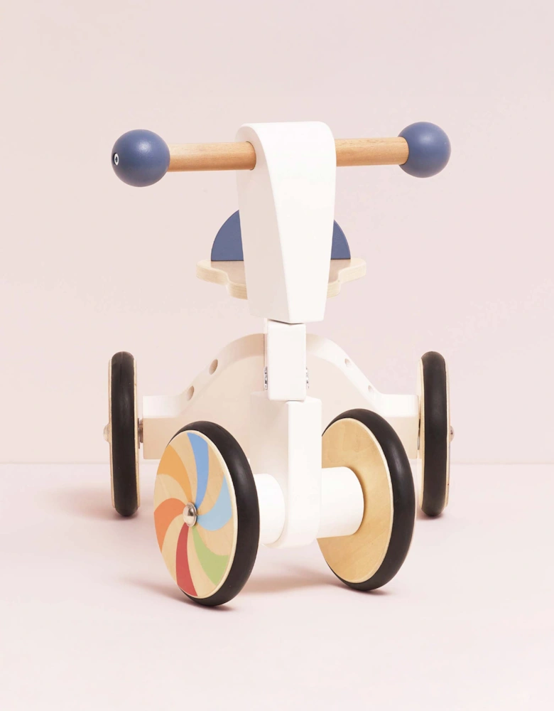 Wooden Rainbow Ride On Trike (W:53 x D:30 x H:38cm)