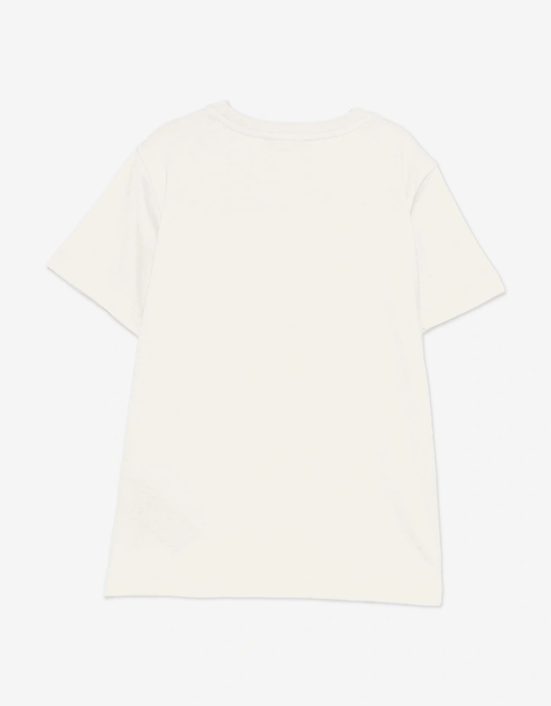 Boys Logo T-Shirt in Beige