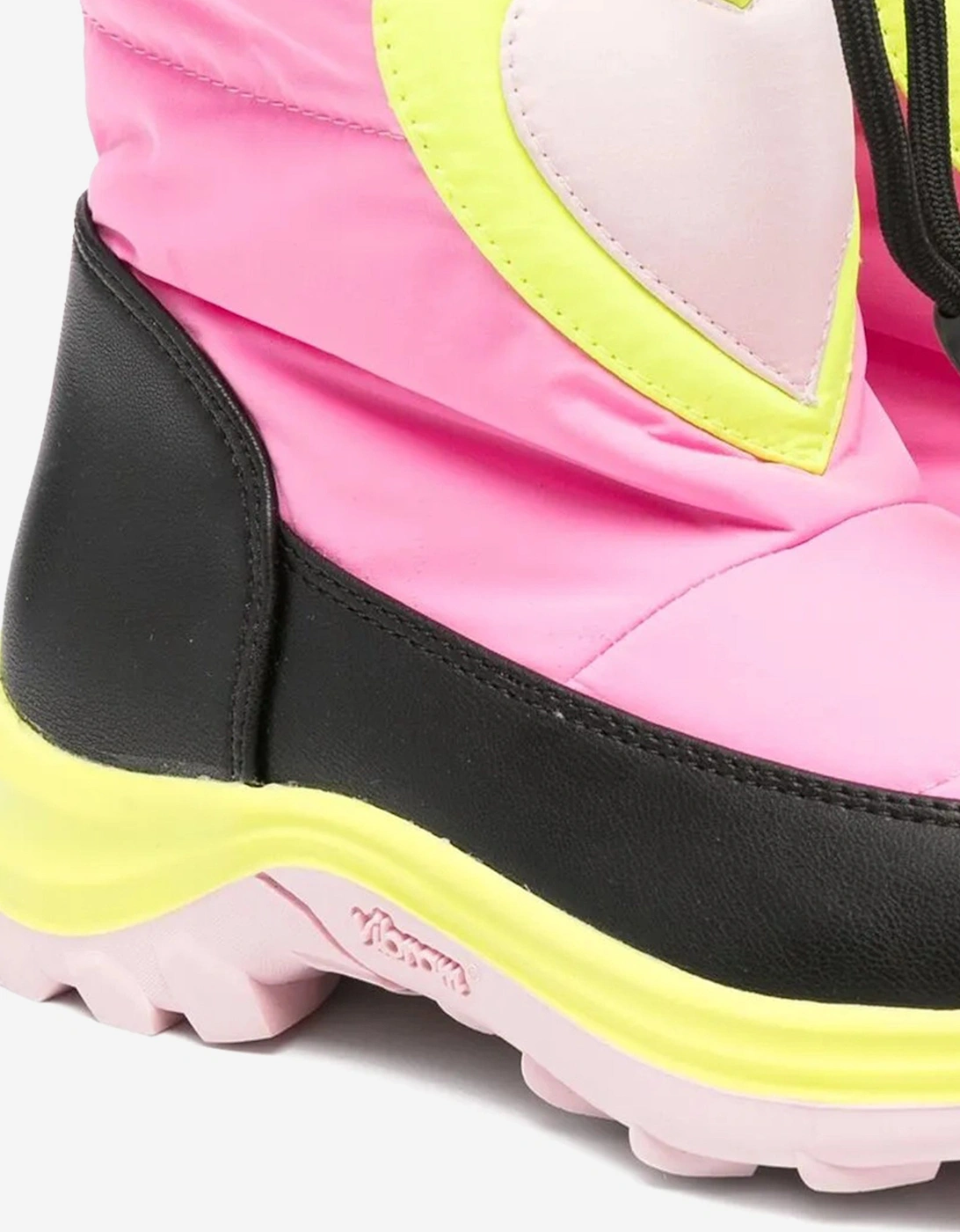 Girls Heart Snow Boots in Pink
