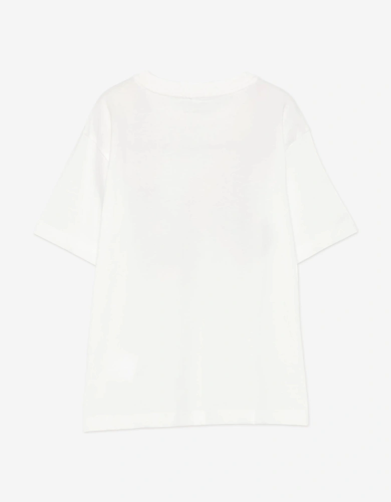 Girls Rainbow Shoes T-Shirt in Ivory