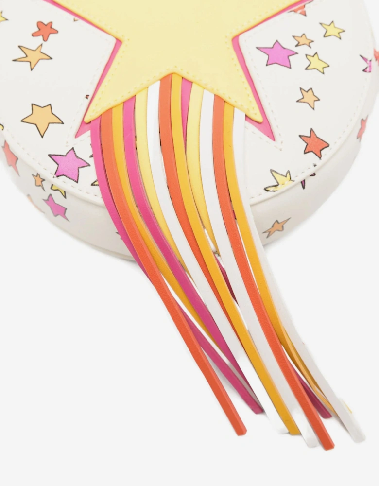 Girls Shooting Star Bag in White (16cm)