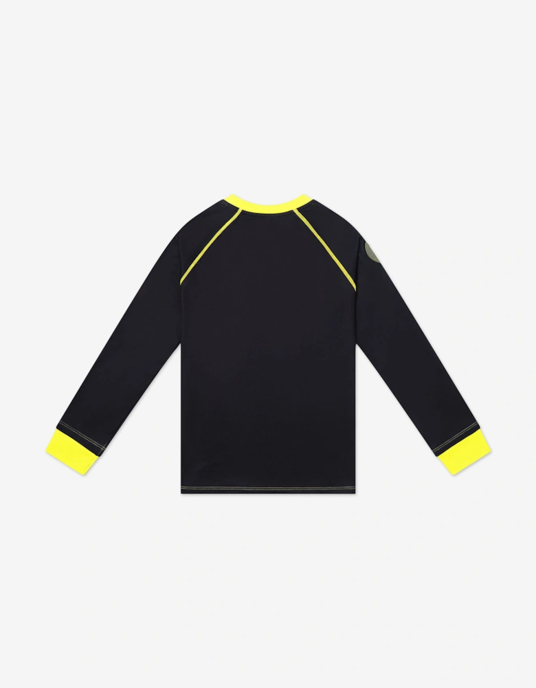 Boys Thermal Ski Top in Black