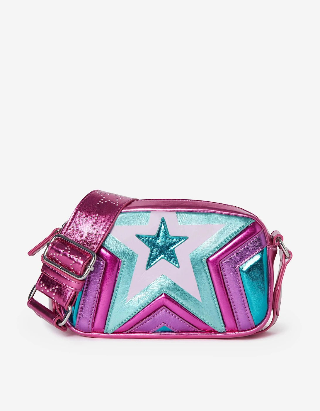Girls Star Crossbody Bag in Pink (18cm), 5 of 4
