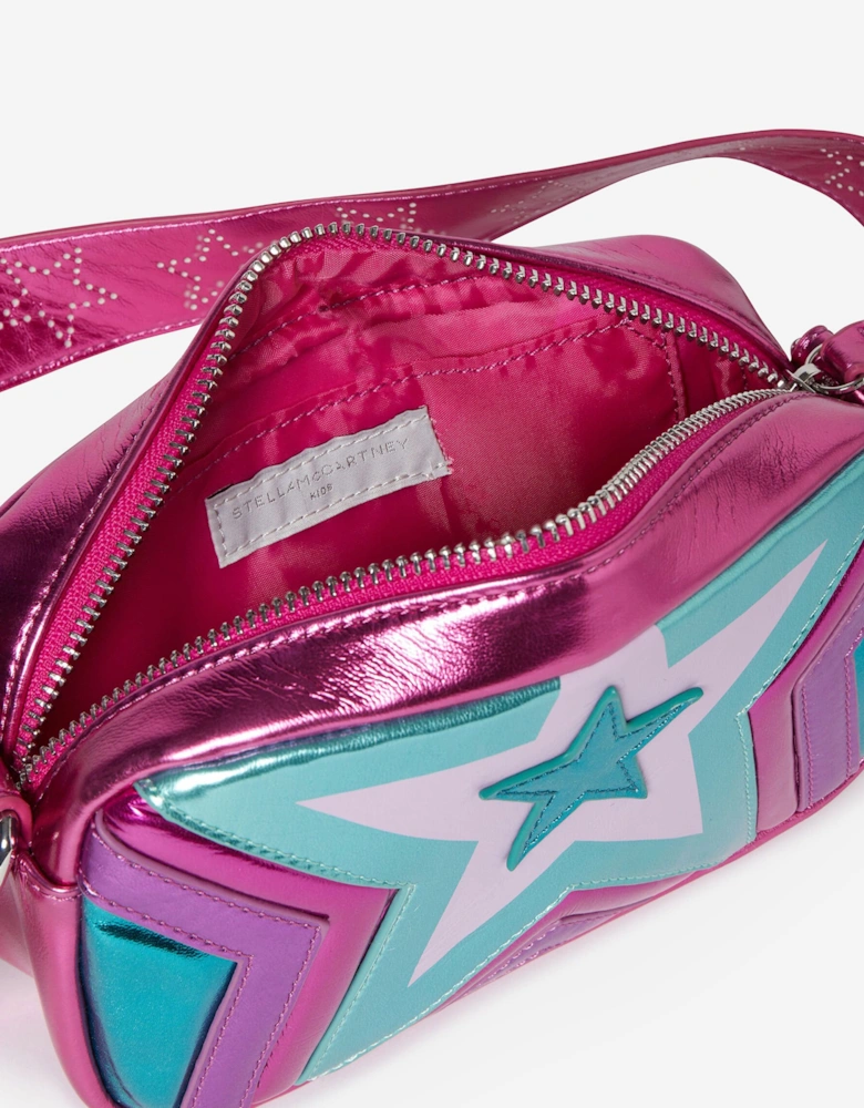 Girls Star Crossbody Bag in Pink (18cm)