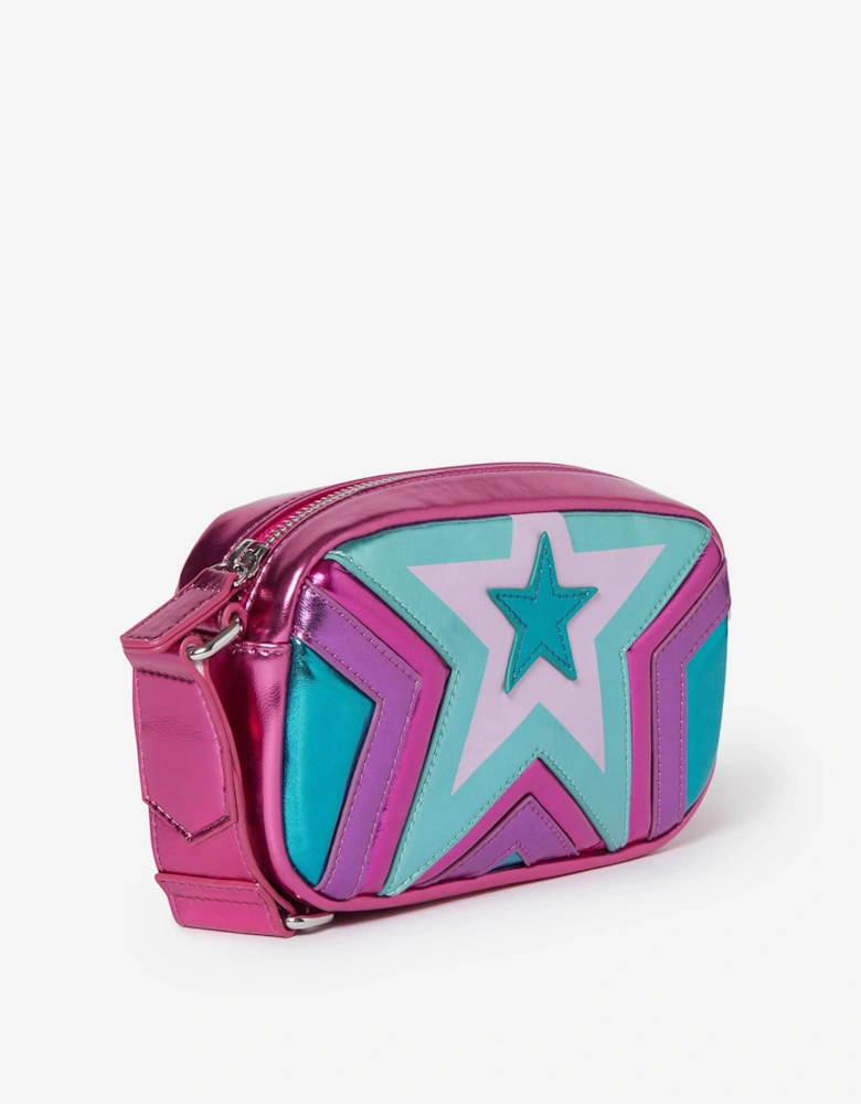 Girls Star Crossbody Bag in Pink (18cm)