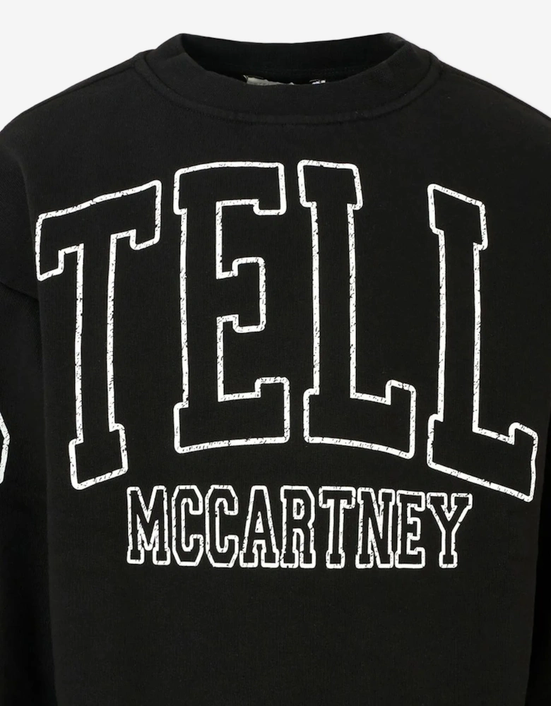 Girls Logo Sweatshirt in Black