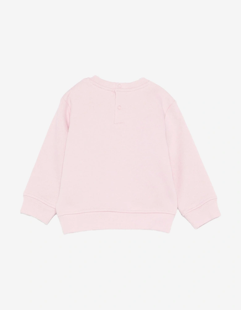 Baby Girls Birds Sweatshirt in Pink
