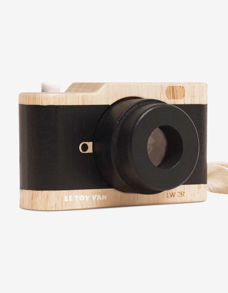 Wooden Retro Camera (W:13 x D:8 x H:15cm)